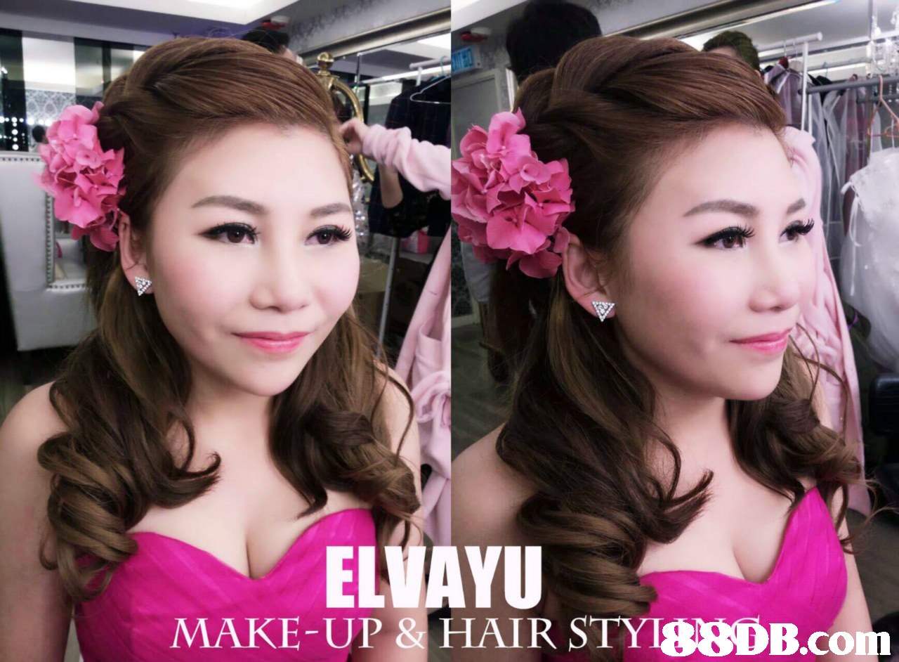 ELVAYU MAKE-UP & HAIR STYI,hair,pink,beauty,hairstyle,fashion accessory