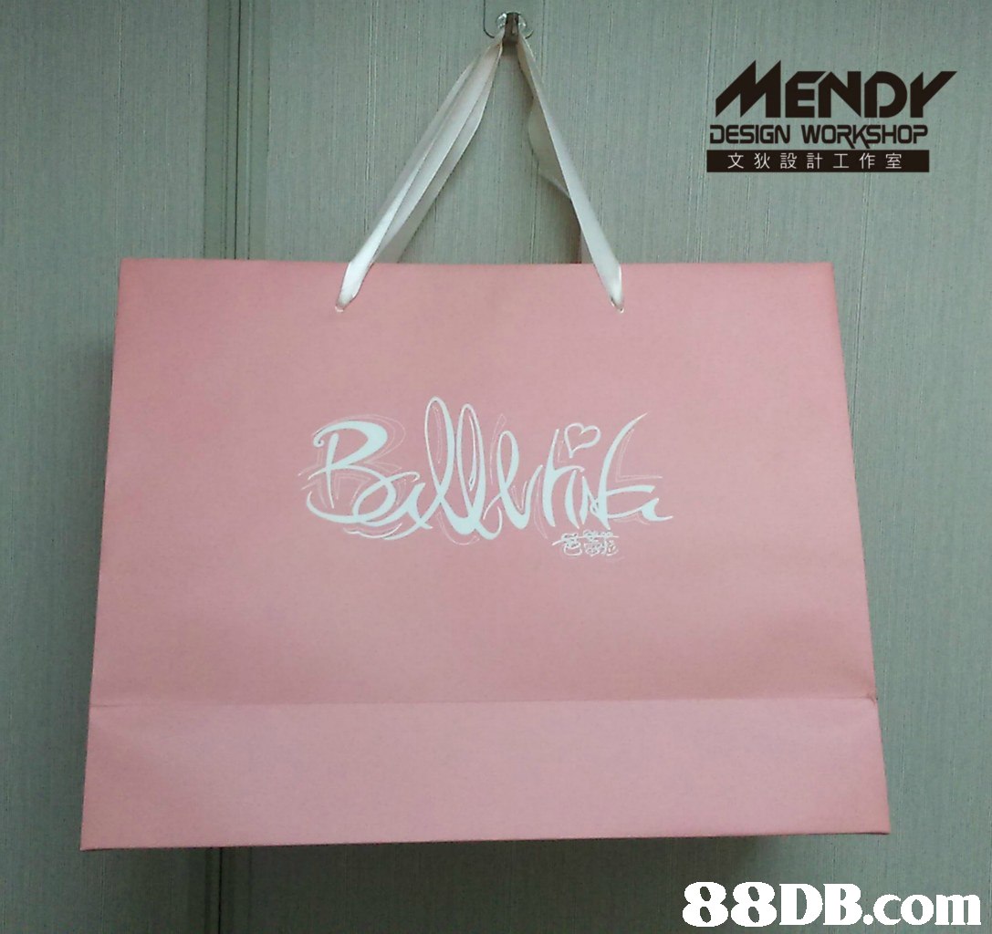 MENDY DESIGN WORKSHORP 文狄設計工作室   pink,text,handbag,product,shopping bag