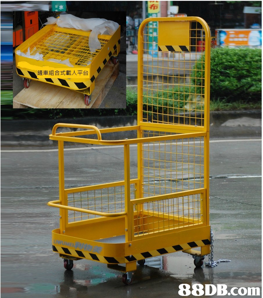 布 車組合式載人平台,yellow,vehicle,product