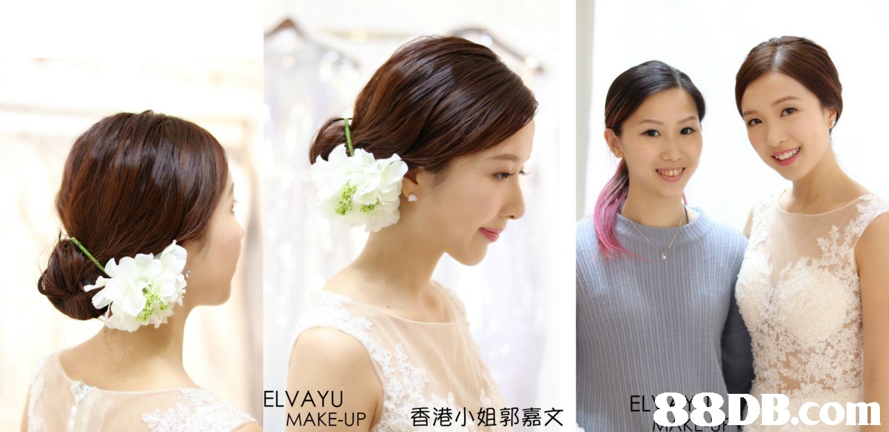 ELVAYU ELX MAKE-UP 香港小姐郭嘉文,hair,bride,hairstyle,gown,hair accessory