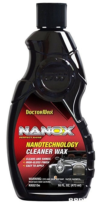 DOCTORWA T BHINE NANOTECHNOLOGY CLEANER WAX CLEANS AND SHINES HIGH-GLOSS FINISH EASY TO APPLY WARNING: EYE AND SO İRRITANT, VAPOR Read back NX8215e HARMFw. Gabel cares". 16 FLOZ(473m) )、  product,product,hardware,