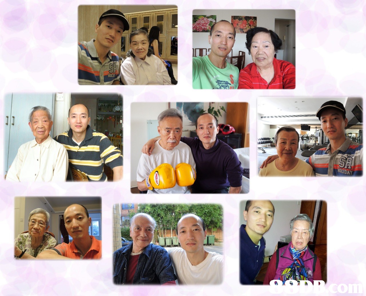 ROLIDAY  facial expression,collage,senior citizen,photomontage,family