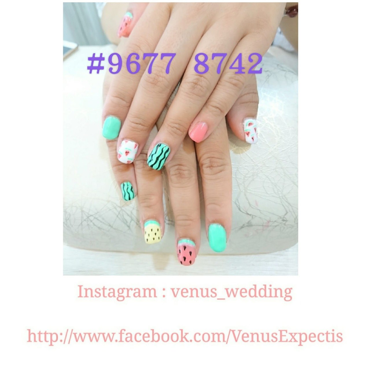 #9677/8742 Instagram: venus_wedding http://www.facebook.com/VenusExpectis  nail