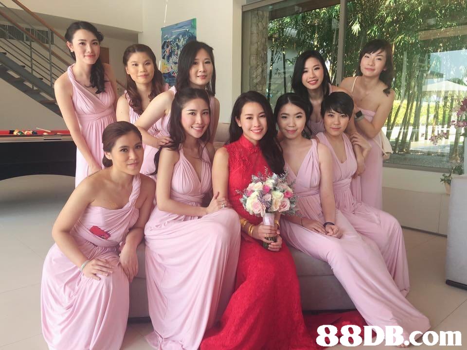   woman,pink,bridesmaid,bride,beauty