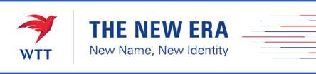 THE NEW ERA New Name, New Identity WTT  Text,Font,Blue,Banner,Line