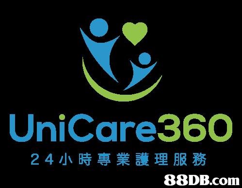 UniCare360 24小時專業護理服務   Logo,Font,Text,Graphic design,Brand