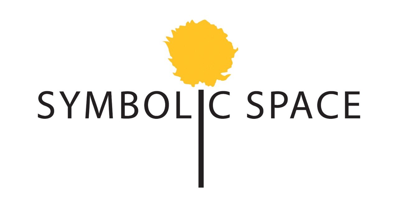 SYMBOLIC SPACE  Logo,Yellow,Text,Font,Line