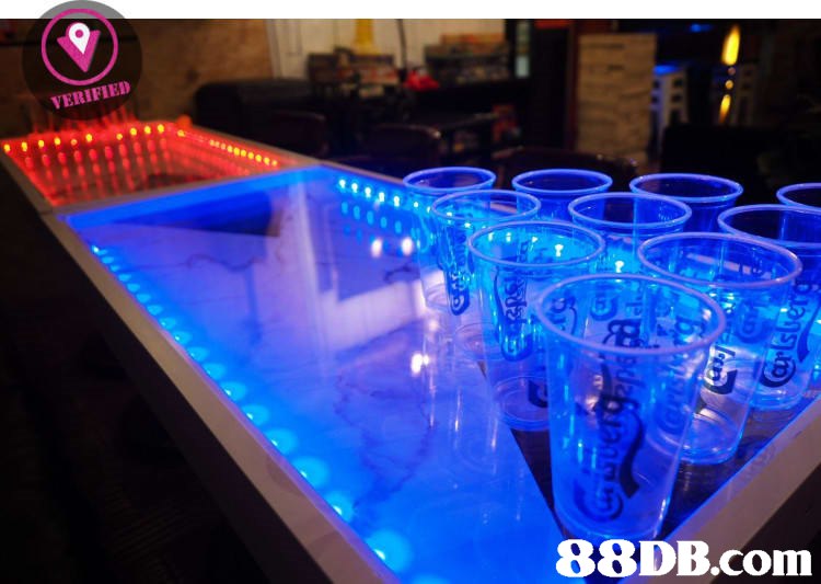 VERIFIED   Water,Light,Lighting,Drink,Beer pong