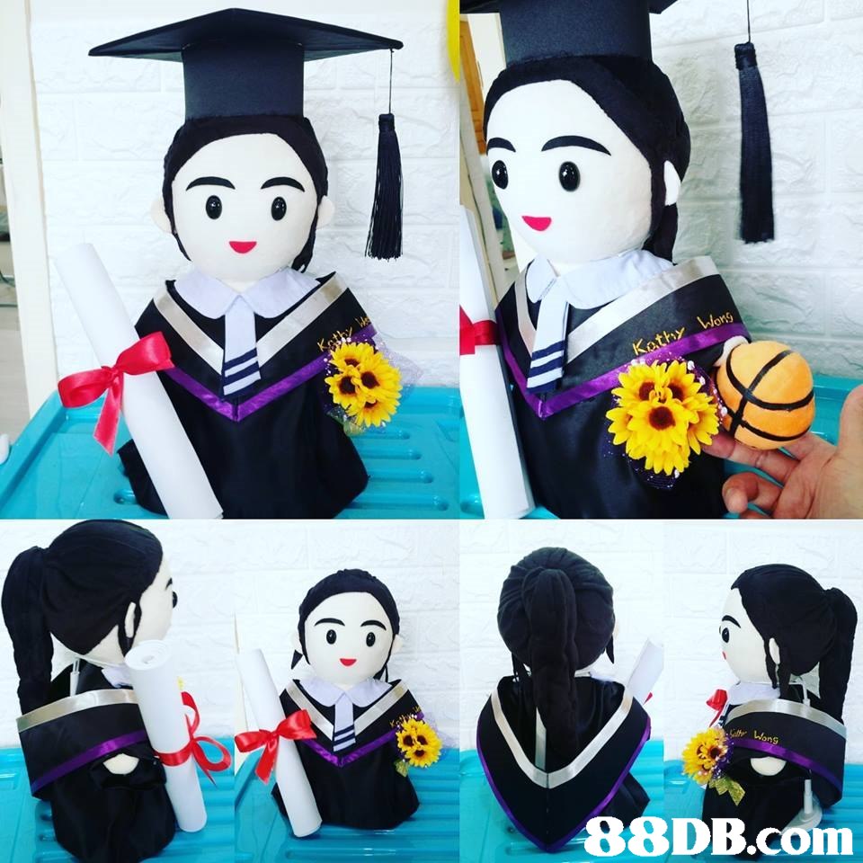 119 Wons 88DB.cóm,Mortarboard,Academic dress,Cartoon,Headgear,Graduation