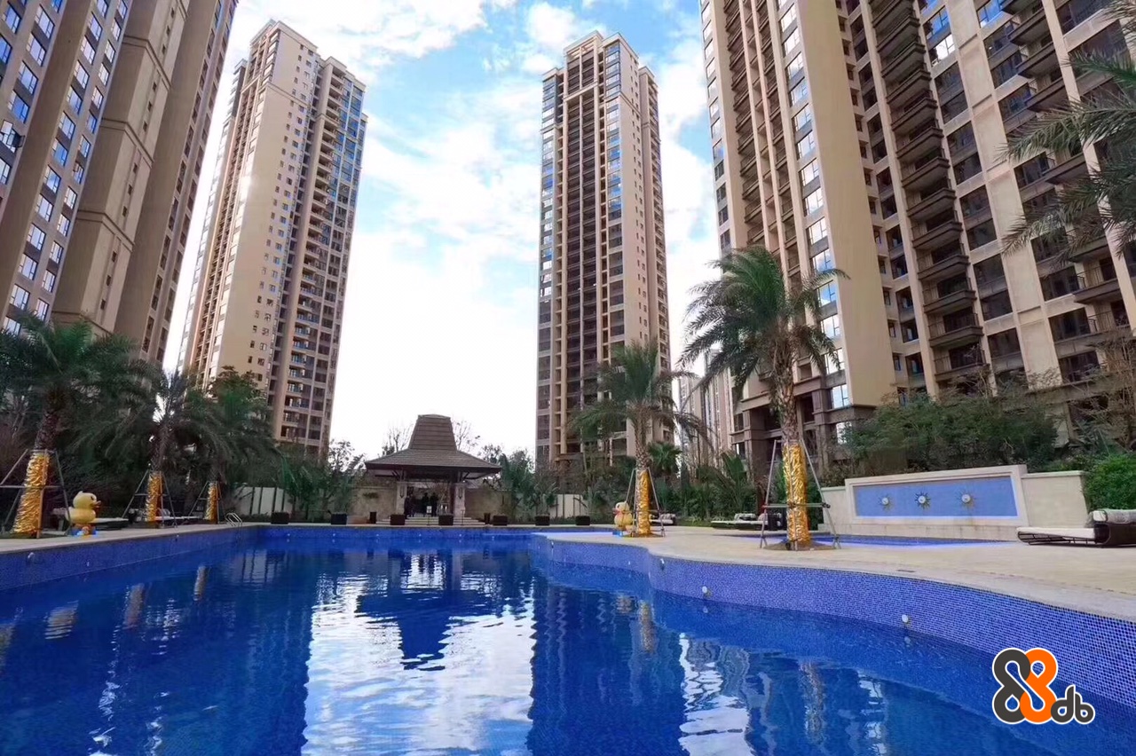  Building,Condominium,Metropolitan area,Property,Swimming pool