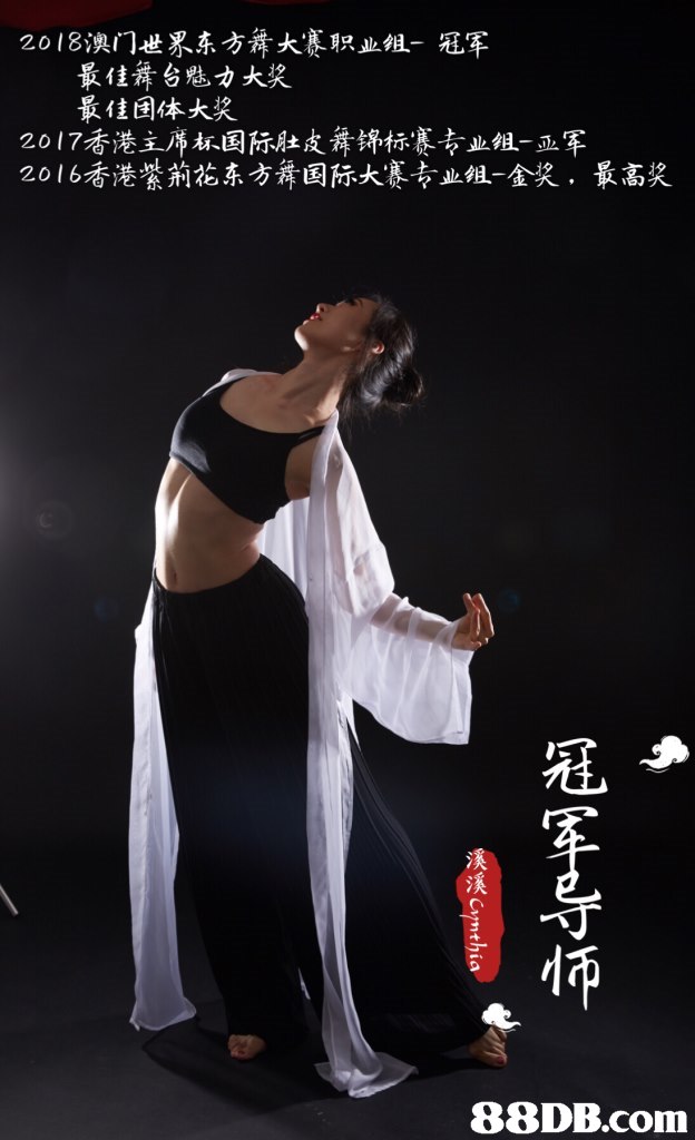 2018澳门世界东方舞大赛职业组-冠军 最佳舞台魅力大奖 最佳團体大奖 2017香港主席杯国际肚皮舞锦标赛专业組-亚军 2016香港紫荊花东方舞国际大赛专业組-金奖、最高奖 冠 溪 溪 怖,Kung fu,T'ai chi ch'uan,Wing chun,