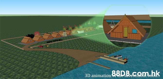 3D animationGDB comak  Farm,Land lot,Building,Roof,Games