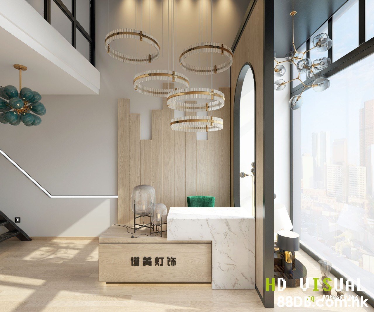 信美灯饰 HD UISUAL 88D Bcom.hk  Ceiling,Interior design,Room,Floor,Property